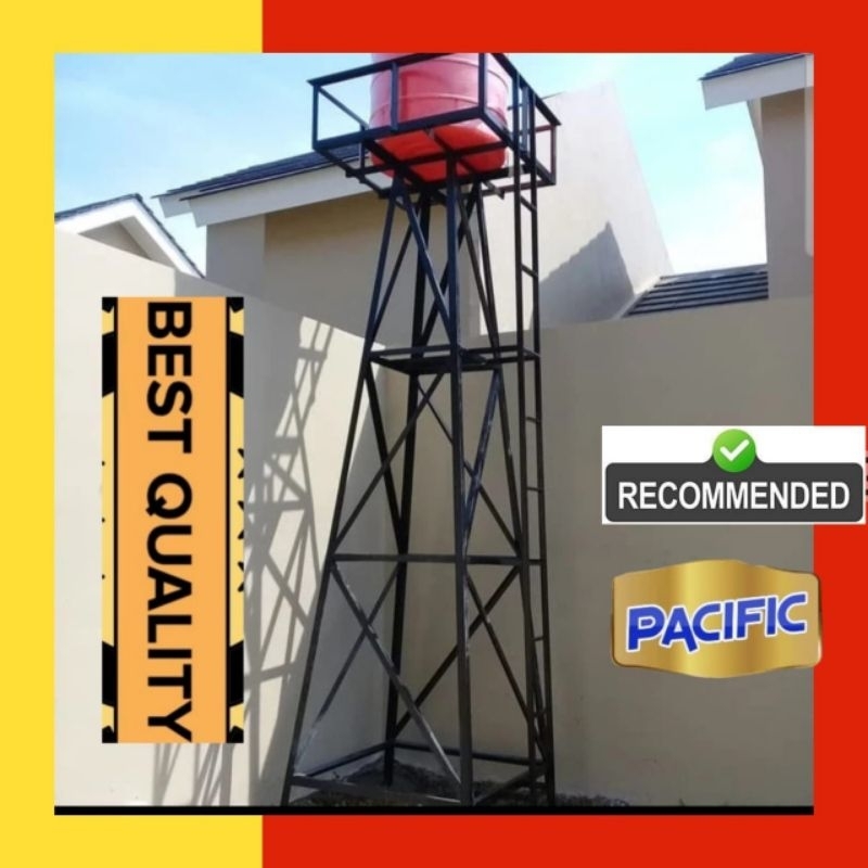 Menara besi kaki 4 toren air excel 1000 Liter tandon gs1000 1000L bak watertank 1100 st 800L tangki 
