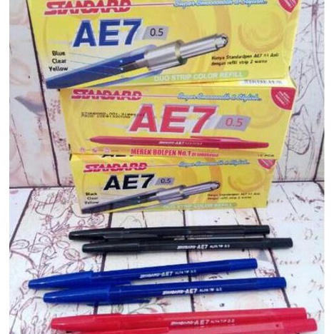 

CUCIGUDANG Pen Pulpen Bolpoint STANDARD AE7 12 pcs