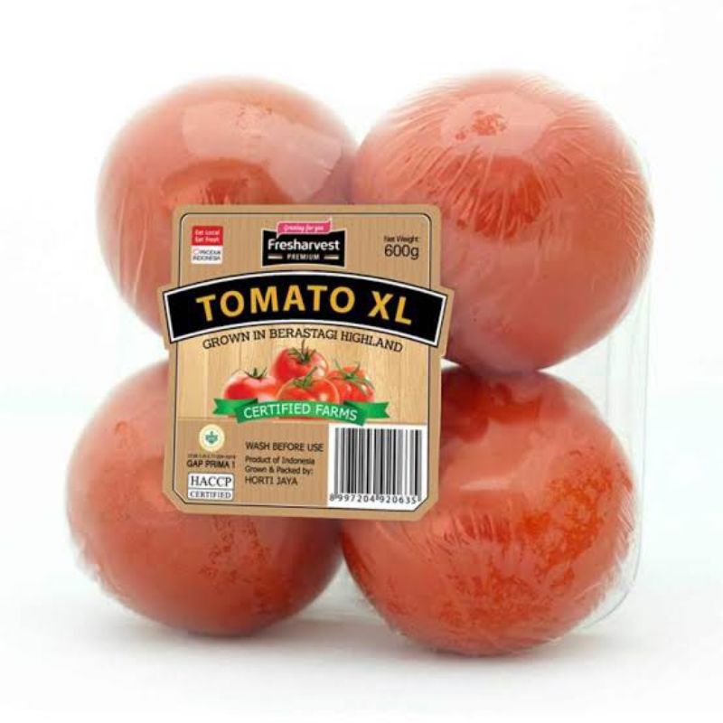 

BSM | TERMURAH Tomat XL Fresharvest 600gr / Tomato Beef XL / Tomat Jumbo XL