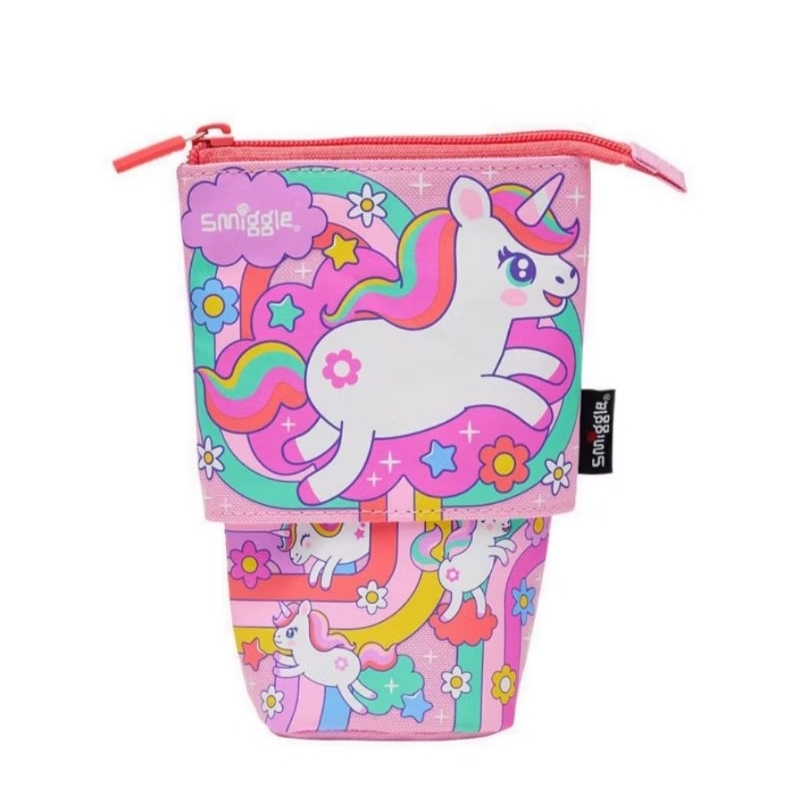 

(Original) Smiggle Blast Off Stand 'n Slide 2in1 Pencil Case Pink