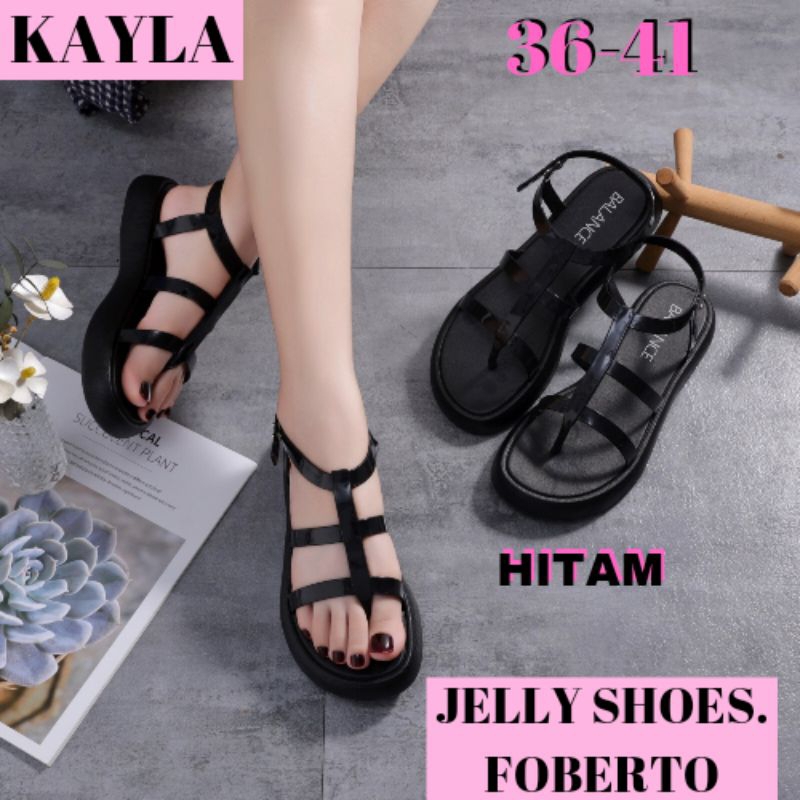 ( COD ) SANDAL SENDAL JELLY JELLYSHOES GLADIATOR TALI RANGKE CEWE CEWEK WANITA IMPOR IMPORT KOREA