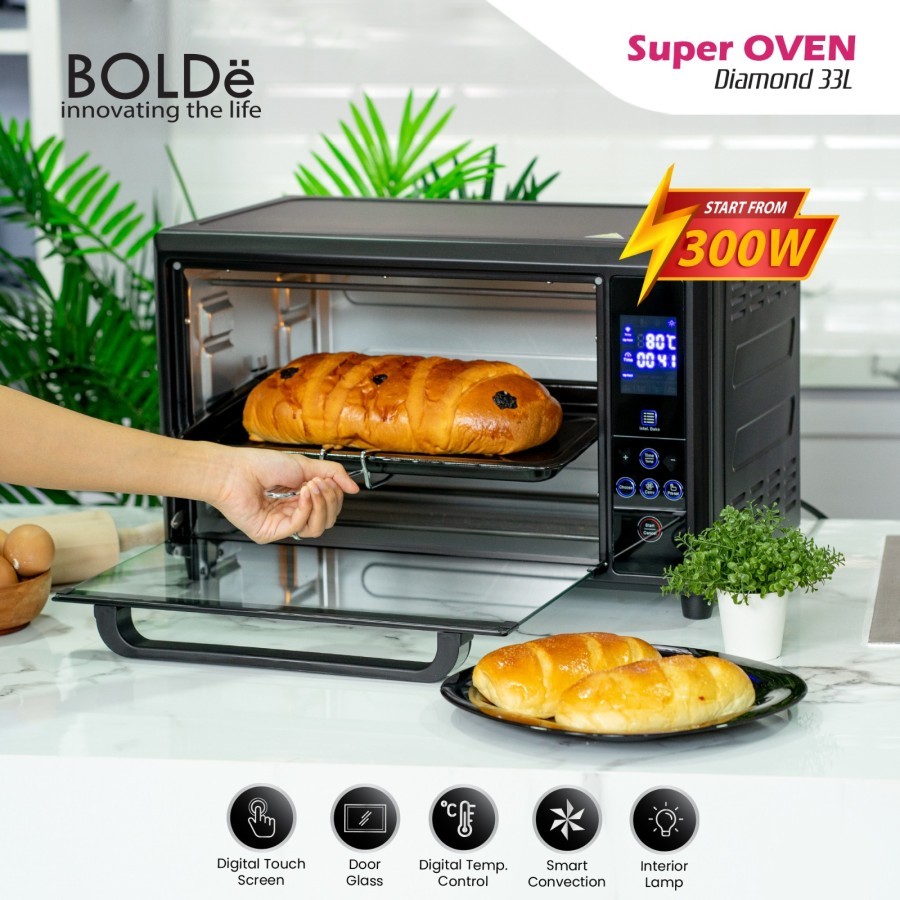 BOLDe Oven Digital 33 Liter Super Electric Oven 500 Watt / Oven Listrik