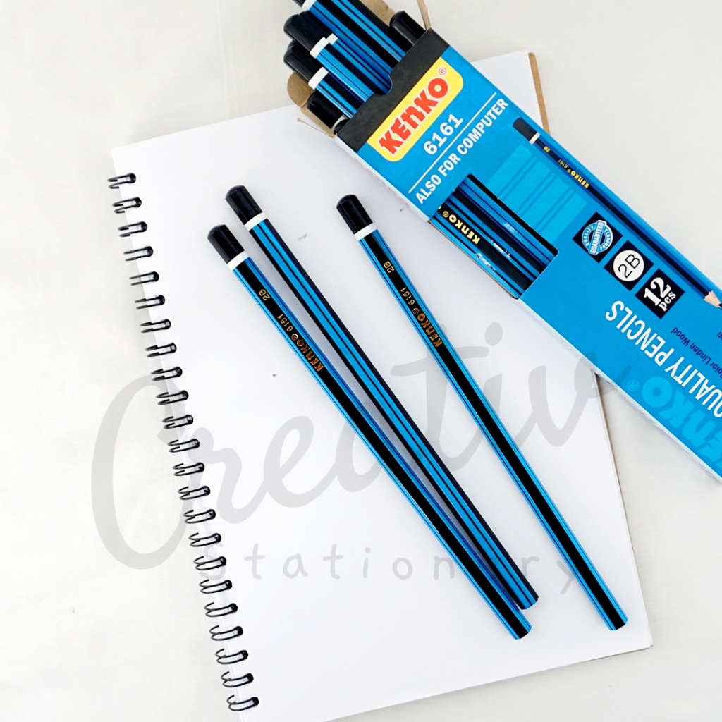 

KENKO Pensil Kayu 2B 6161 Biru Wooden Pencil