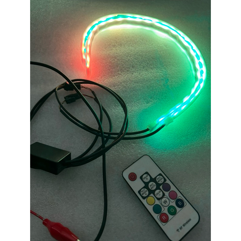 Lampu Led Alis Truk Mobil Motor Nyala RGB Pakai REMOTE