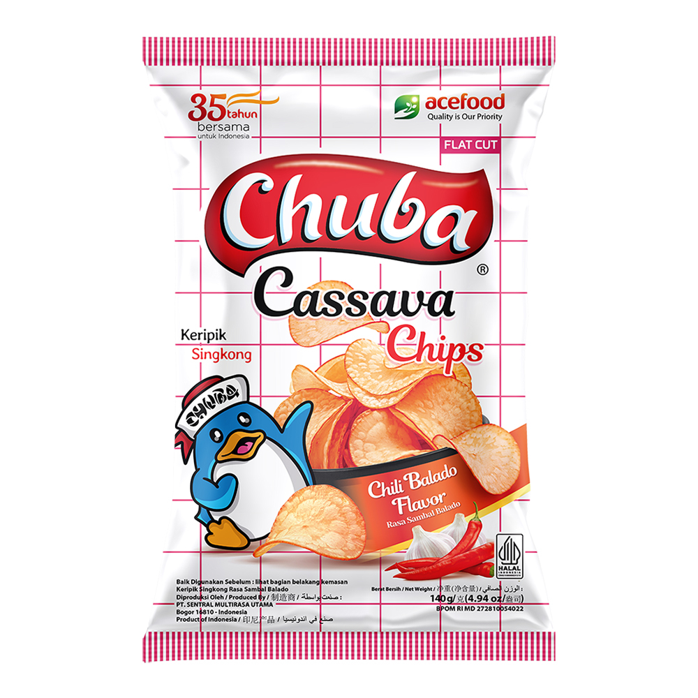 

Chuba Keripik Singkong Sambal Balado 140 g