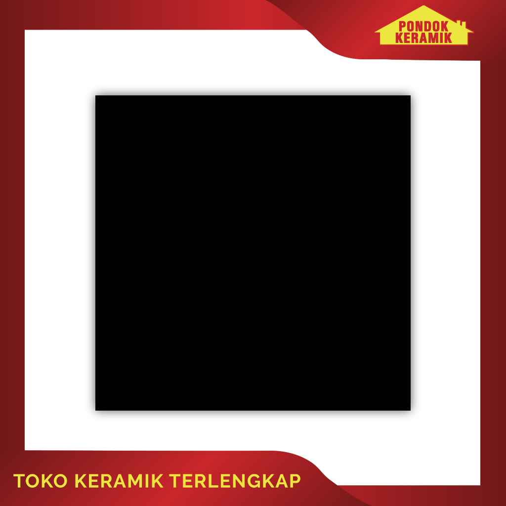 Granit Lantai Hitam Polos Ceranosa 60x60 MK6002B Glossy