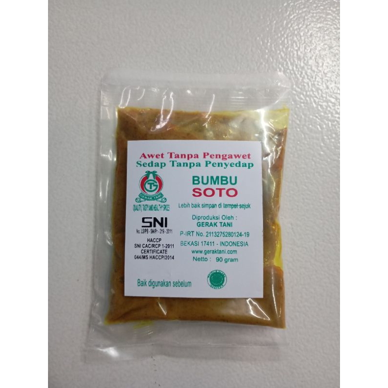 

Bumbu Soto Gerak Tani 90 gr