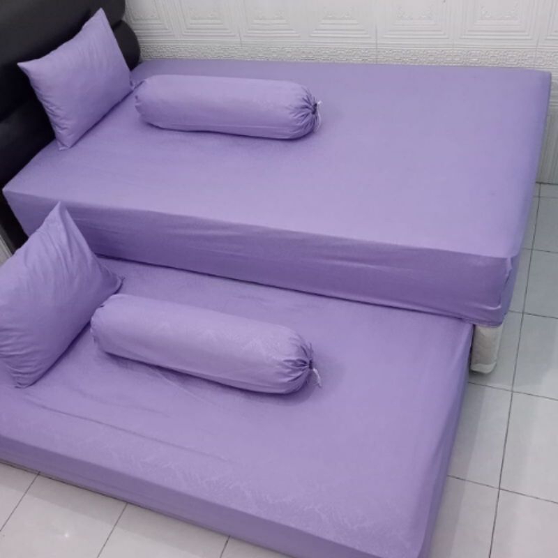 SPREI TEMPAHAN BED DORONG 4KAKI BOTAK, Bahan Embos