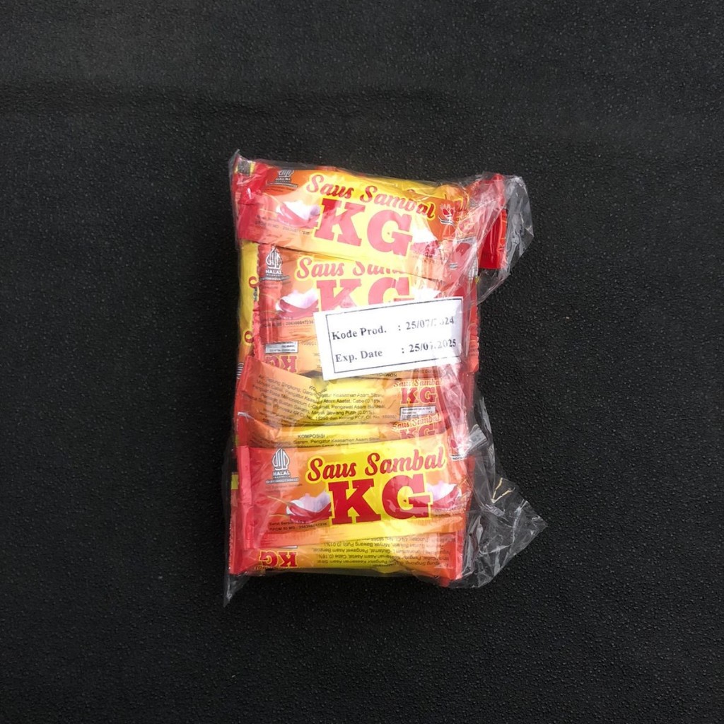 

Saus sachet/saus stick merek KG (isi 25 pcs)