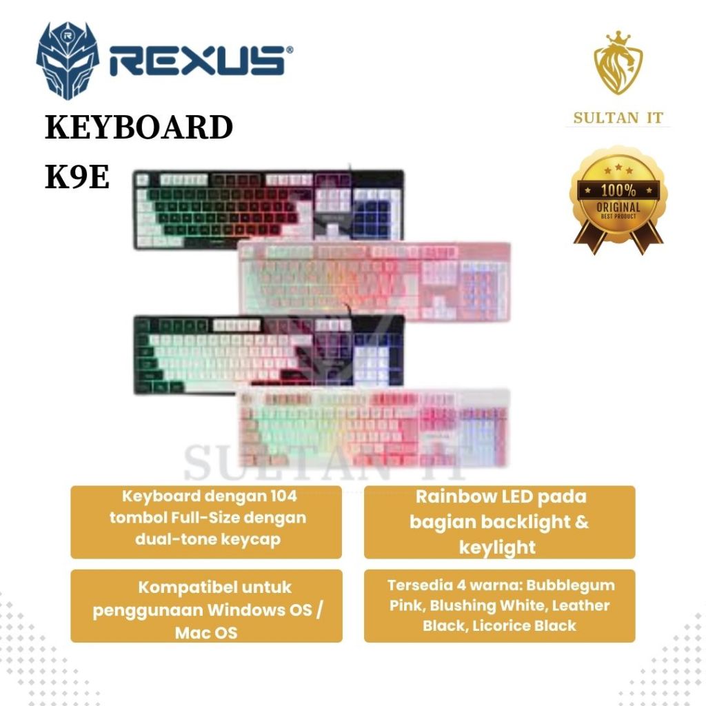 Rexus Keyboard Gaming K9E