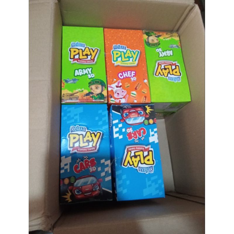 

Relaxa Play Gummy 1 Karton Isi 12box (Random varian)