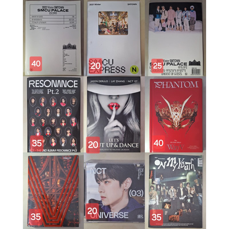 Album Only NCT Resonance WayV Phantom Kick Back On My Youth OMY NCT Kun Jewel Universe SMTOWN SMCU N