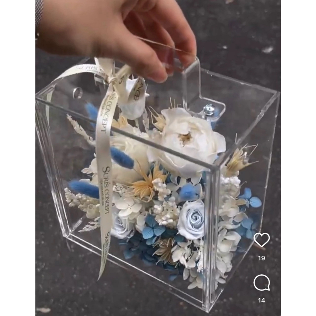 

Acrylic / Akrilik Tas Sliding Box 2mm Bening (25cm x 10cm x 25cm)