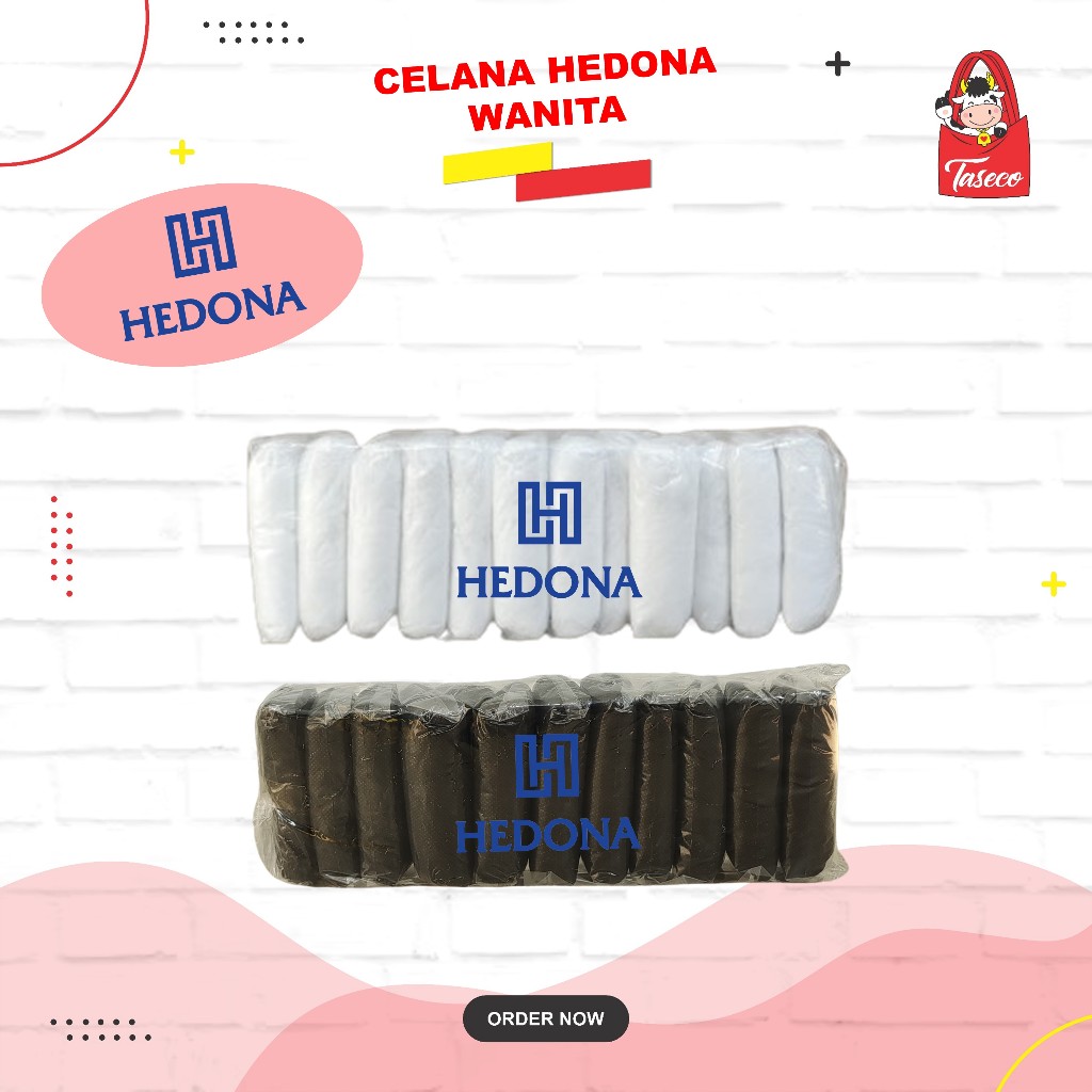 HEDONA [12 PCS] Celana Traveling | Celana Dalam Spa | Celana Dalam Sekali Pakai | Celana Dalam Kerta
