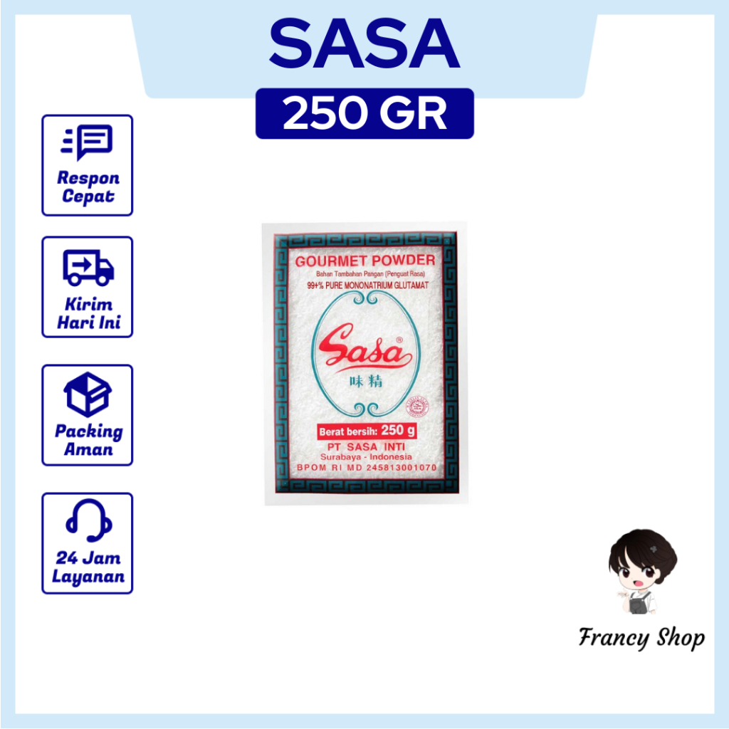 

Penyedap Micin Sasa MSG 250 Gr