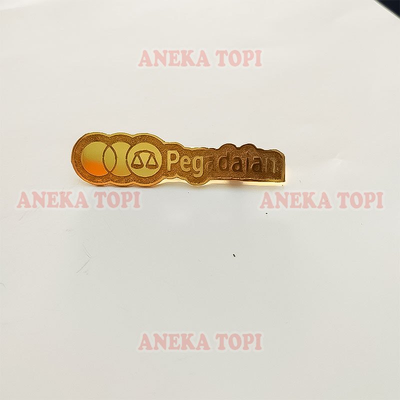 Pin Logo Pegadaian Pin Pegadaian Warna Gold - Aneka Topi