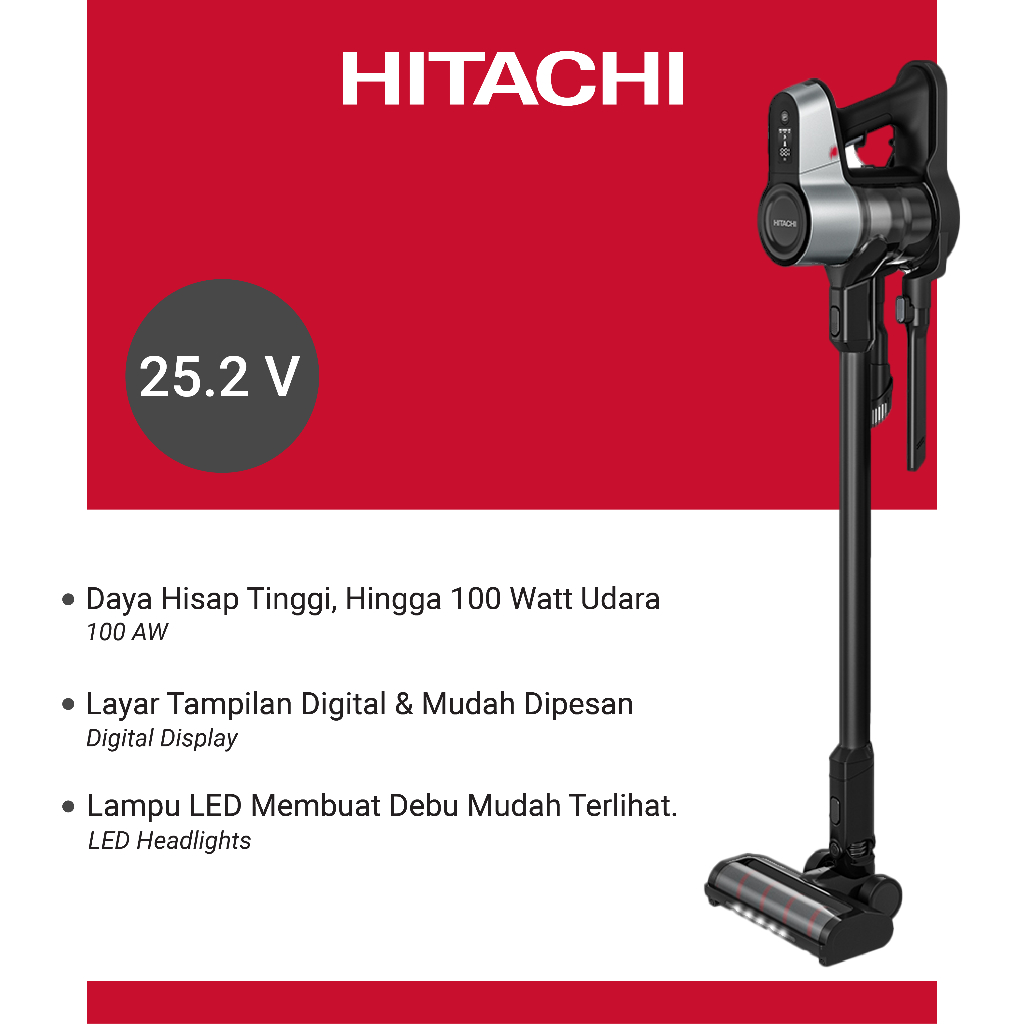 HITACHI Vacuum Cleaner Cordless PV-X100N