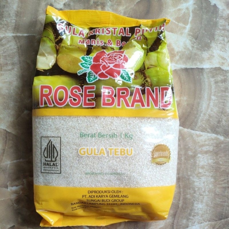 

Gula pasir Rose Brand kuning 1kg