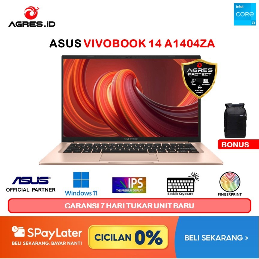 ASUS VIVOBOOK 14 A1404ZA I3 N305 1215 1315 8GB 16GB 256GB 512GB W11+OHS 14.0FHD IPS BLU -VIPS354