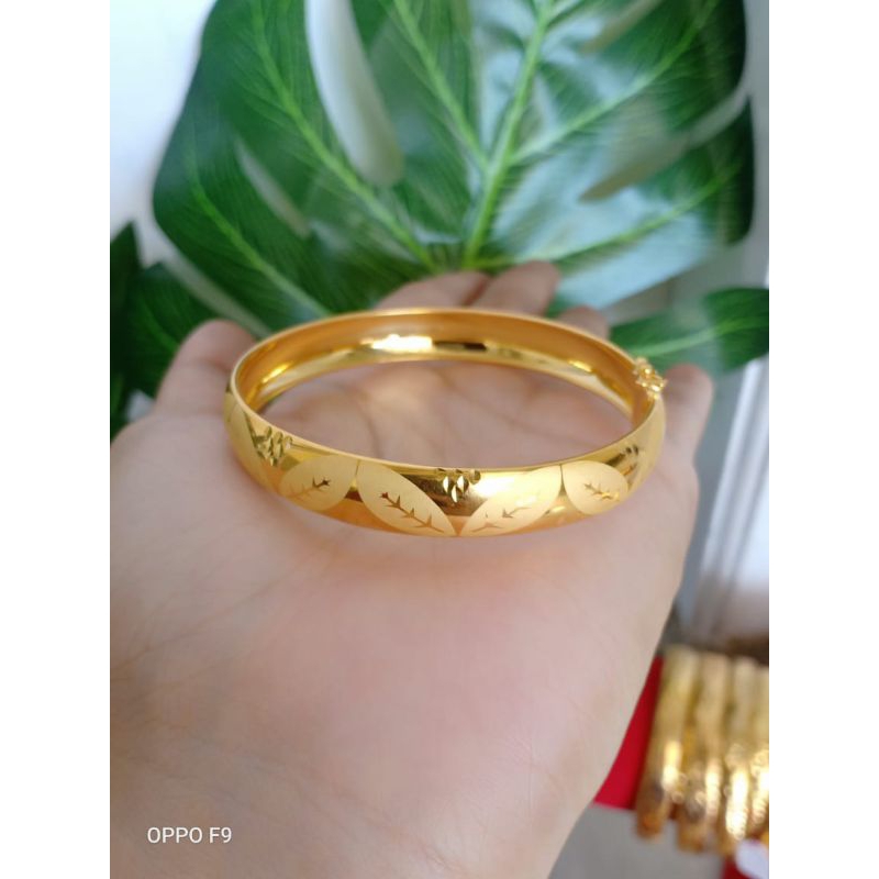 gelang dewasa bahan swasa lapis emas 22karat