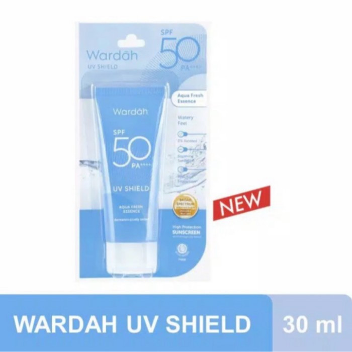 Wardah UV Shield Aqua Fresh Essence SPF 50 Sunscreen Sunblock Wajah