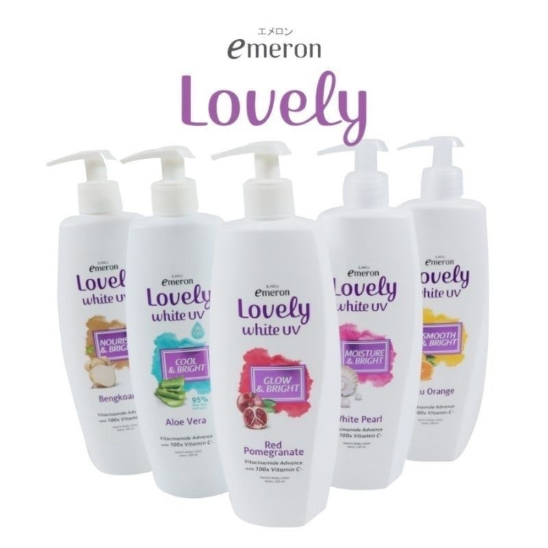 Emeron Lovely White Hand & Body Lotion UV Glow & Bright 500 ml