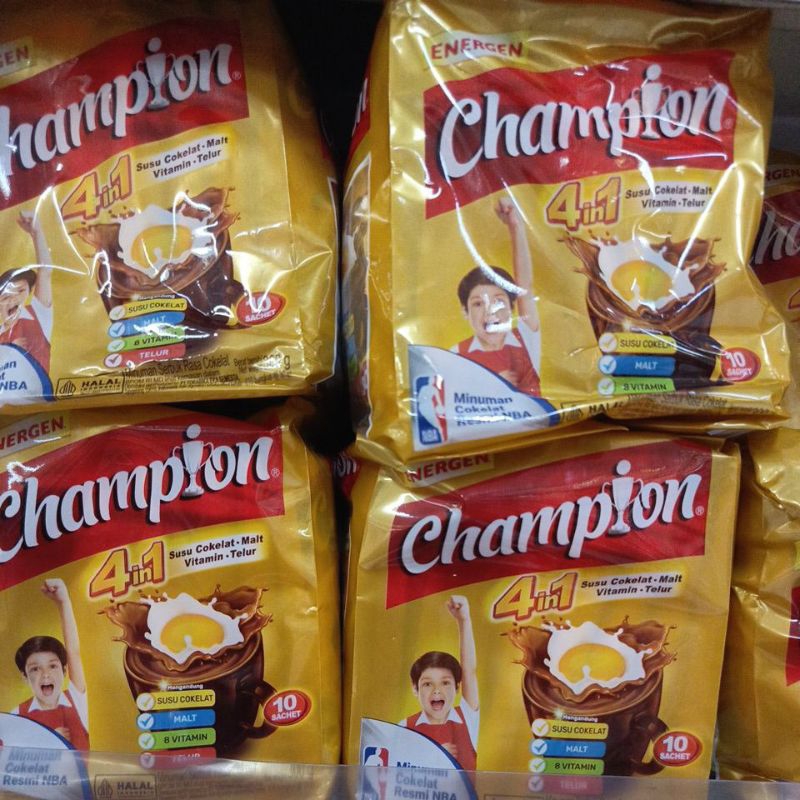 

energen champion 4 in 1 coklat isi 10 sachet