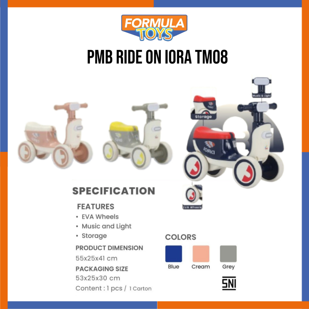 MAINAN ANAK PMB RIDE ON IORA TM08