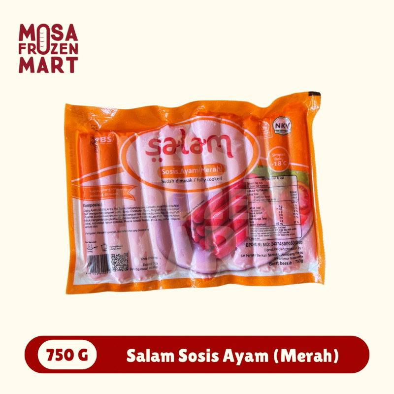 

Salam Sosis Ayam Merah Isi 32 Pcs 750 G