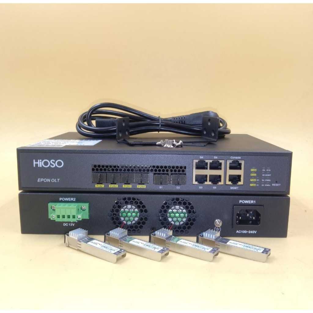Olt hioso 4port epon HA7304 Ac & Dc plus Sfp