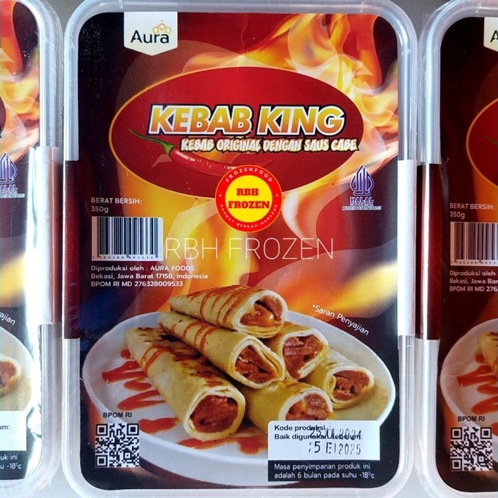 

Kebab King Aura Original Saus Cabe Isi 8 Pcs