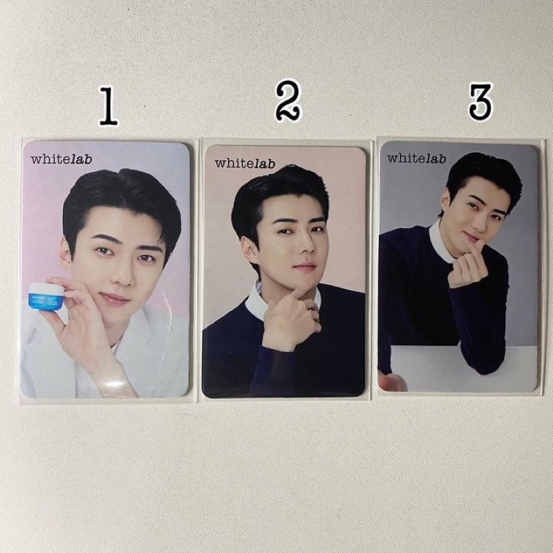 Pc Photocard SEHUN X WHITELAB Official ( exo )