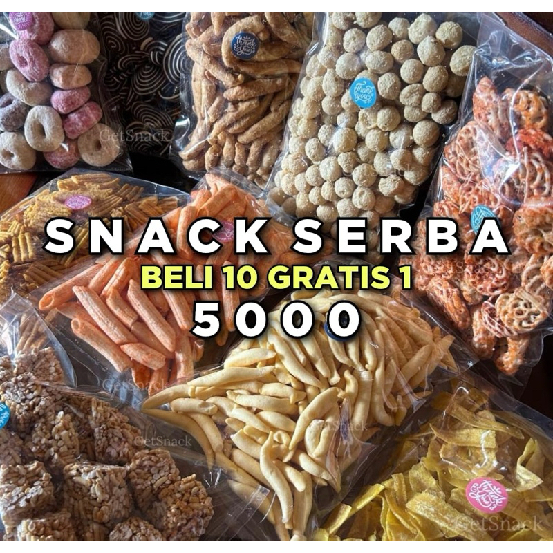 

Snack 5000an Jajanan ringan Pedas Asin Manis Gurih!!
