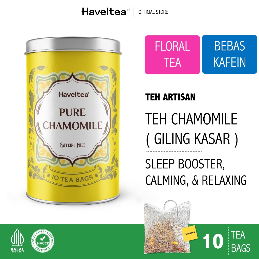 

PURE CHAMOMILE | Big Tin | Haveltea | Floral Tea | Sleep Anxiety Aid