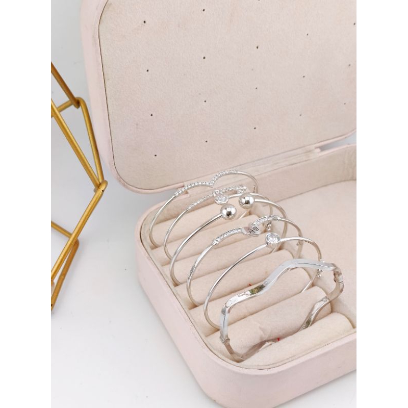 gelang bangle white gold