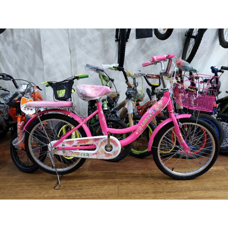 Sepeda Anak Perempuan Lisella Mini 20 inch Keranjang
