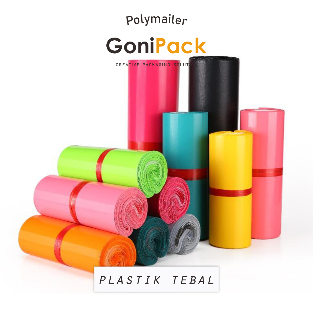 

PLASTIK PACKING POLYMAILER BUNGKUS OLSHOP LDPE ISI 100PCSS Lentur Tidak Mudah Sobek Lem Perekat