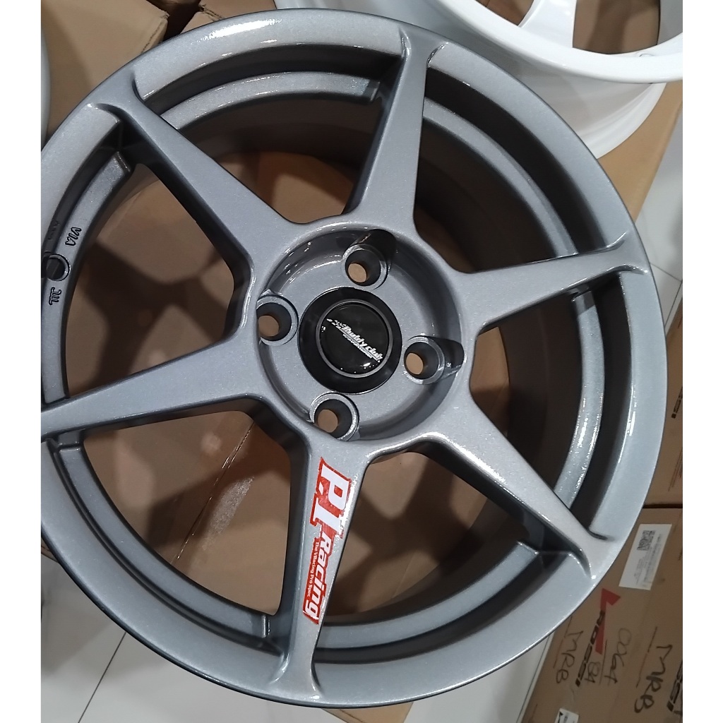 VELG RACING ROSSI P1 WARNA METAL GLOSS RING 15 LEBAR 6.5 LOBANG 4 PCD 100 ET 42