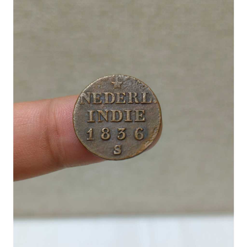 Koin Kuno Nederland Indie 1836 S Belanda