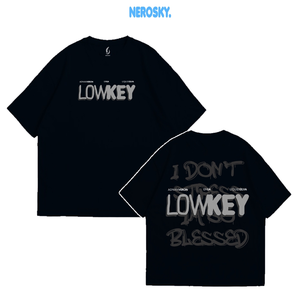 KAOS OVERSIZE ADNAN VERON LOWKEY 24S PREMIUM COTTON COMBED TIPE 3