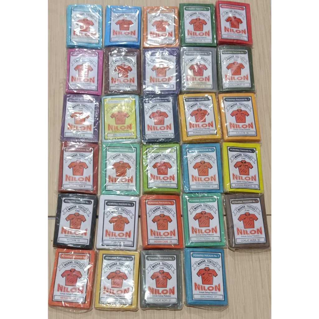 Wantex Pewarna Pakaian / Kain / Wantex Nilon Untuk Celup Pakaian