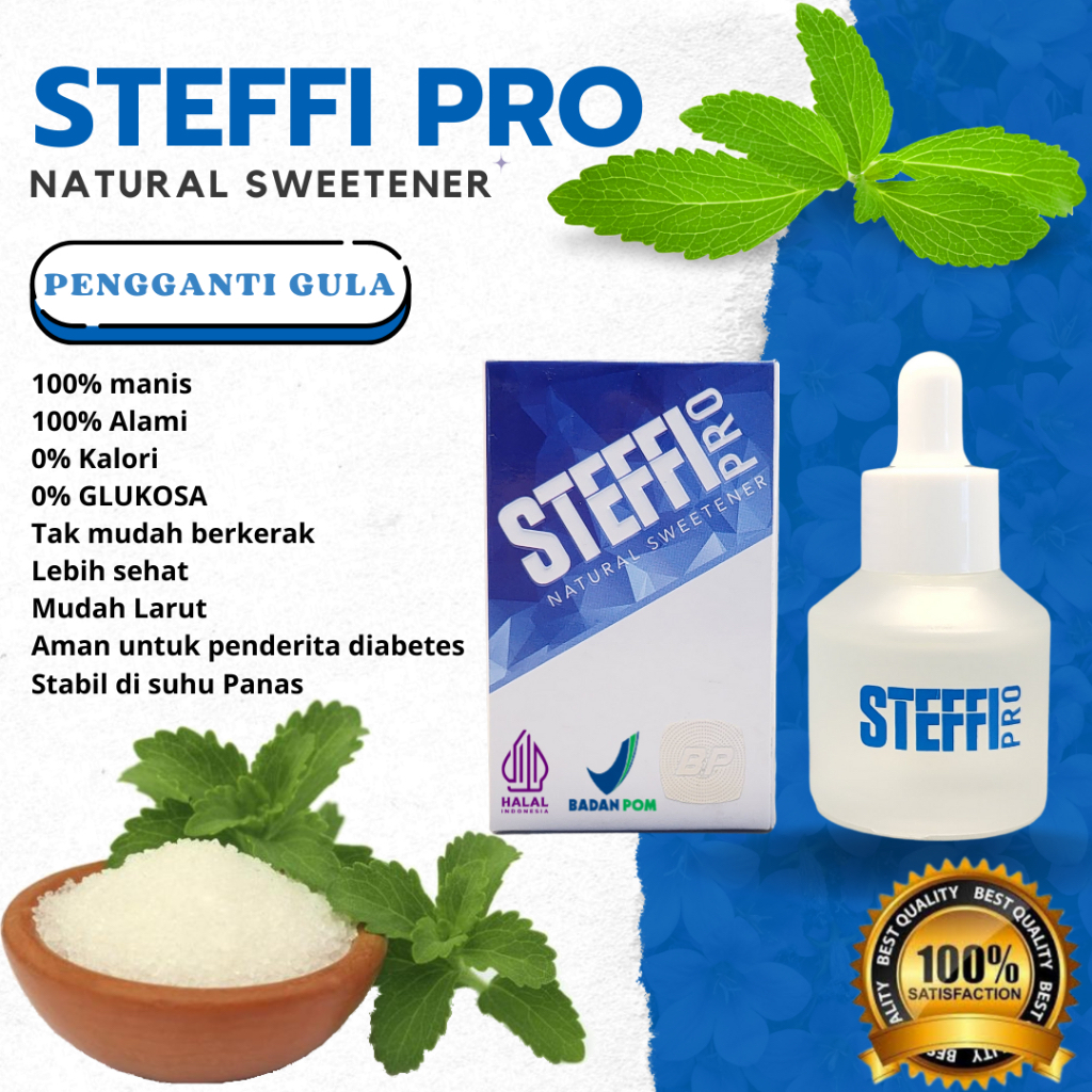 

Steffi Gula diabet 0 kalori diet alami pemanis alami 30ml