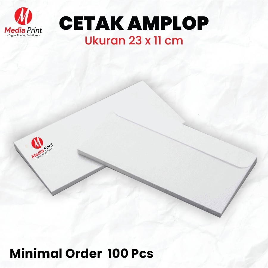 

Cetak Amplop Kop Surat Custom 11x23 Cm Putih