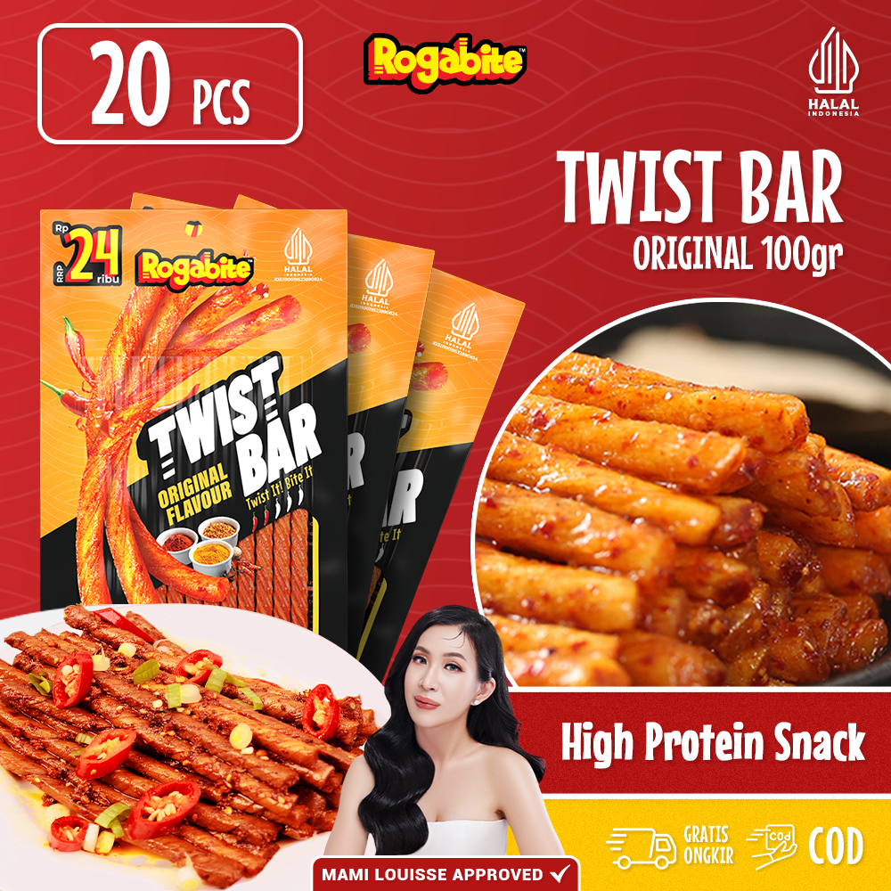 

Rogabite x Mami Louisse - [Halal] [20pcs] Juicy Bar & Twist Bar Camilan Snack Food | Latiao Halal