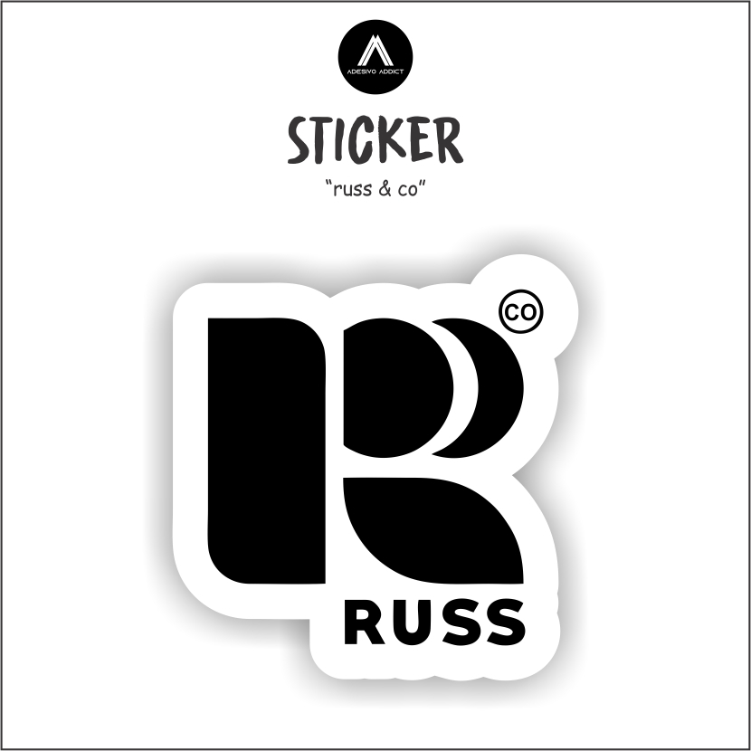 

STICKER SATUAN -BRAND LOKAL (RUSS & CO) - STICKER AESTHETIC HELM, LAPTOP, AKSESORIS HP, ANTI AIR DAN MOTIF.