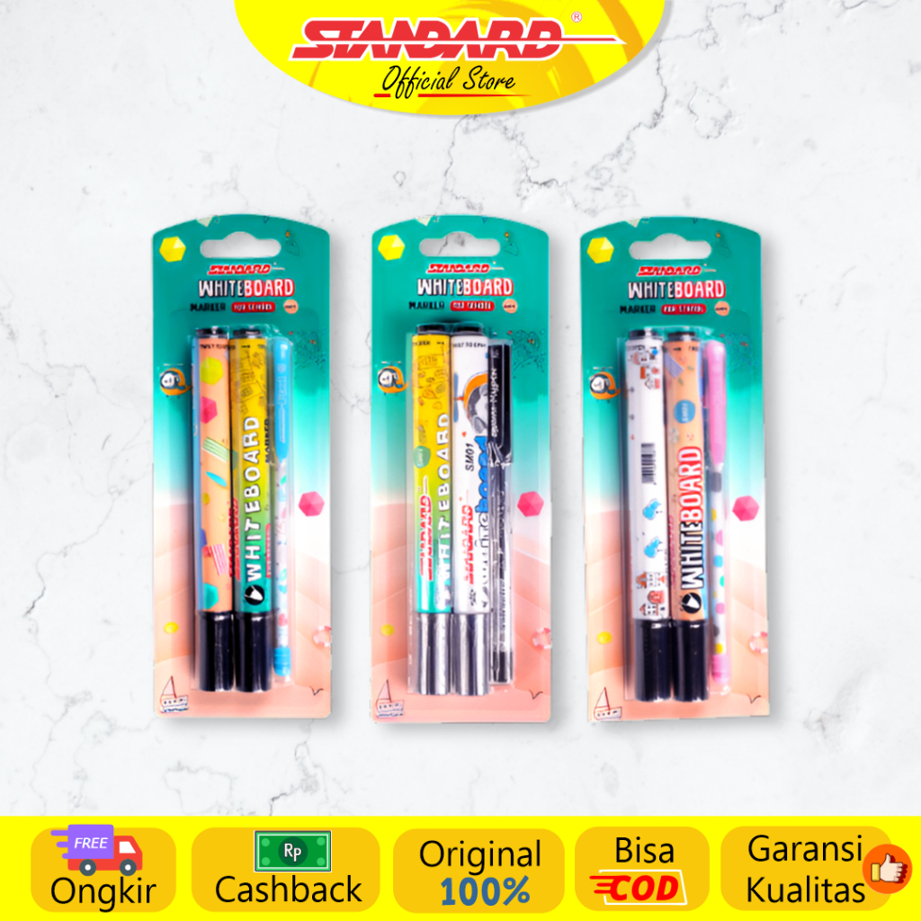 

Standard - Marker Blister SM01 ( Whiteboard Marker/Spidol yang bisa dihapus )