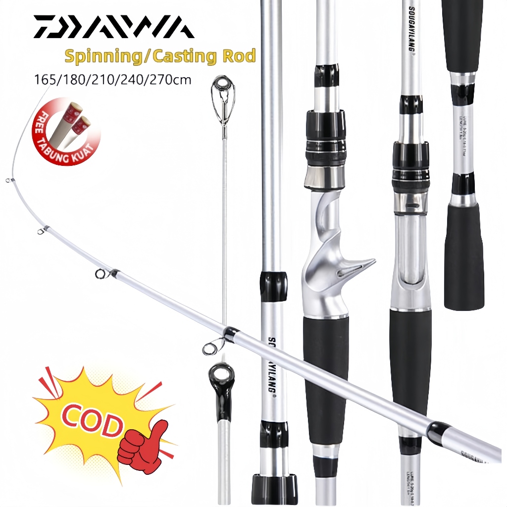 DAIWA Joran Spinning1.65m-2.7m Joran Pancing Carbon Solid 20kg Joran bc Carbon Sutet Joran Daido Rod