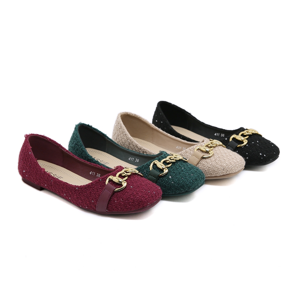 GMY Sepatu flatshoes wanita import Sepatu kerja wanita flat ( 411 ) flatshoes kerja wanita