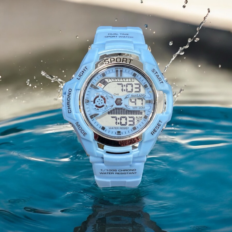 Auxland Jam Tangan Sport Anak Remaja Dewasa Cewe Cowo Digital Waterproof