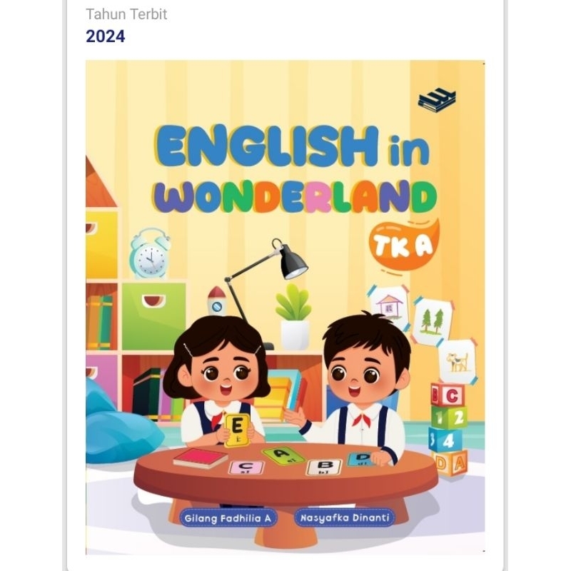 ORI buku ENGLISH in a Wonderland kurikulum merdeka untuk TK A penerbit Erlangga